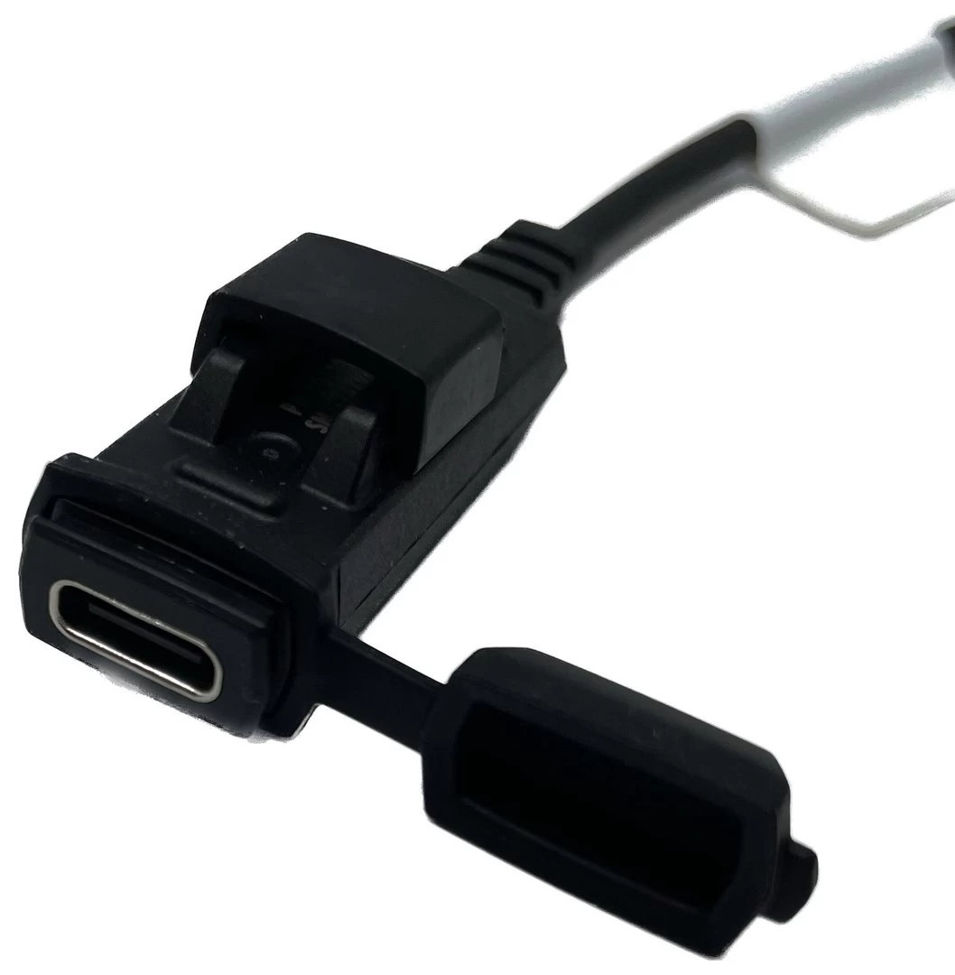Biketec USB-C Ladebuchse 1.5 A Mit Klettbefestigung Oder Kabelbinder 70mm – Bild 3