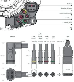 Brose Motor 250 Watt Drive-T Mag Ab 2020 (neu) 11 Brose Motor 250 Watt Drive-T Mag Ab 2020 (neu) -Fahrradzubehör Brose Motor Drive T MAG 2020 Anschluesse