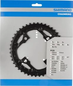 Shimano Deore Ab 2014 4-Arm 10-fach 44 Zähne AE-Type Alu Schwarz Y-1P198090