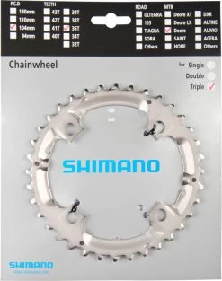 Shimano Deore Ab 2007 36 Zähne U-Type Silber Y-1J898080