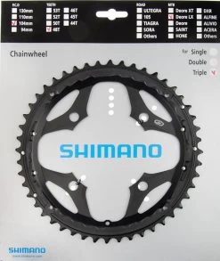 Shimano SLX Ab 2009 4-Arm 9-fach 48 Zähne AD-Type Alu Schwarz Y-1KF98080