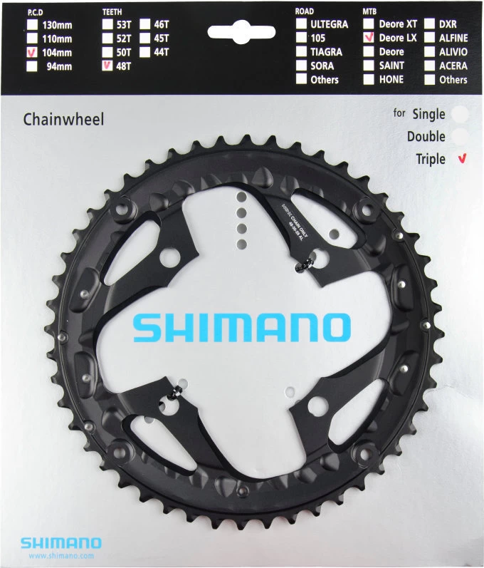 Shimano SLX Ab 2013 4-Arm 10-fach 48 Zähne AL-Type Alu Schwarz Für Ketttenschutzring Y-1N998080 3 Shimano SLX Ab 2013 4-Arm 10-fach 48 Zähne AL-Type Alu Schwarz Für Ketttenschutzring Y-1N998080