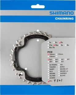 Shimano Deore Ab 2014 4-Arm 10-fach 32 Zähne AE-Type Stahl Schwarz Y-1NL98010