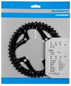 Shimano T-521 Ab 2011 4-Arm 10-fach 48 Zähne AL-Type Alu Schwarz Für Ketttenschutzring Y-1NL98060