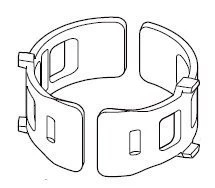 Shimano Adapter XTR Ab 2003 / XT Ab 2004 / SLX Ab 2009 / Deore Ab 2010 31,8mm K-SMAD17M